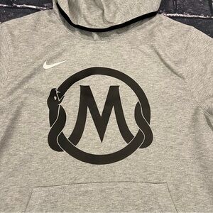 Nike Mamba Sports Academy Kobe Bryant Mens Medium Gray Shooting Hoodie SS